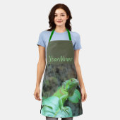 Tablier iguane vert (Porté)