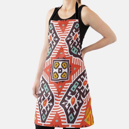 Tablier Ikat Aztec : Textes à rayures ethniques (Insitu)