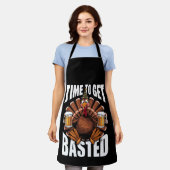 Tablier Il Est Temps De Se Baser Thanksgiving Turkey Beer (Porté)