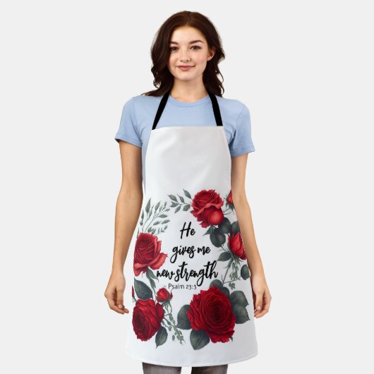 Tablier Il Me Donne Une Nouvelle Force (Porté)