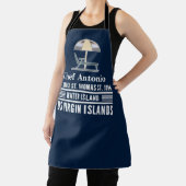 Tablier Iles Vierges américaines Personnalisation des Cara (Insitu)