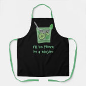 Tablier "I'll Be There in a Mojito" Funny Drink Slogan (Recto)