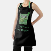 Tablier "I'll Be There in a Mojito" Funny Drink Slogan (Insitu)