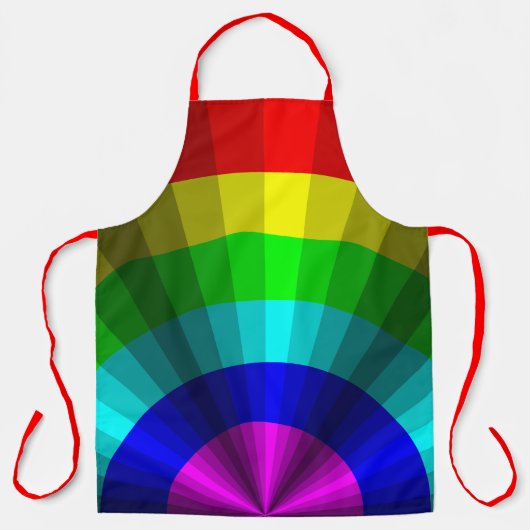 Tablier Illusion optique Arc-en-ciel Tout-sur-impression t (Recto)