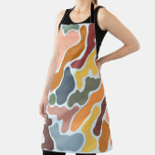Tablier Illustration abstraite moderne dans les tons terre (Insitu)