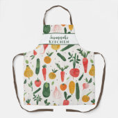 Tablier Illustration amusante de légumes Femme (Recto)