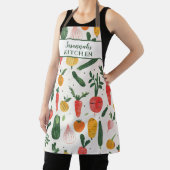 Tablier Illustration amusante de légumes Femme (Insitu)