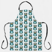 Tablier Illustration Blue Owl (Recto)