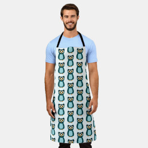 Tablier Illustration Blue Owl
