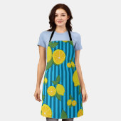 Tablier Illustration citrons (Porté)