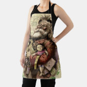 Tablier Illustration classique de l'arbre du Père Noël joy (Insitu)