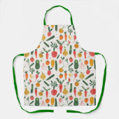 Tablier Illustration colorée de légumes (Recto)