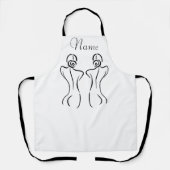 Tablier Illustration d'art féminin Thunder_Cove (Recto)