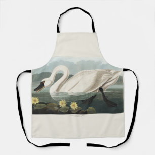 Tablier Illustration d'audubon de nénuphar à cygne blanc v
