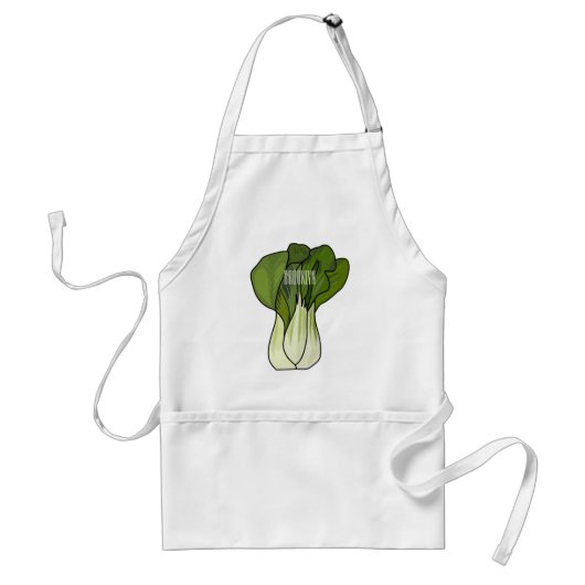 Tablier Illustration de Bok choy (Devant)