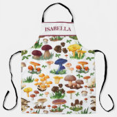 Tablier Illustration de champignons amusants (Recto)