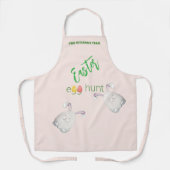 Tablier Illustration de chasse aux oeufs de Pâques personn (Recto)