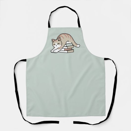 Tablier Illustration de chat Lover - Curled Up & Cosy (Recto)