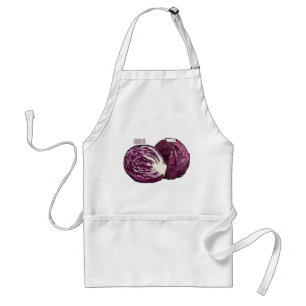 Tablier Illustration de chou rouge