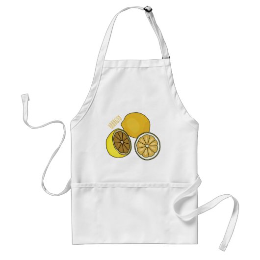 Tablier Illustration de citron (Devant)