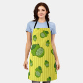 Tablier Illustration de citrons verts (Porté)