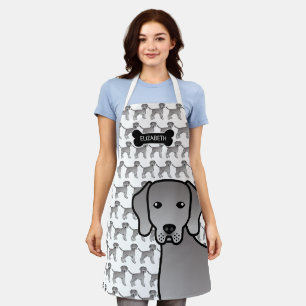 Tablier Illustration de dessin animé mignon de chien Weima