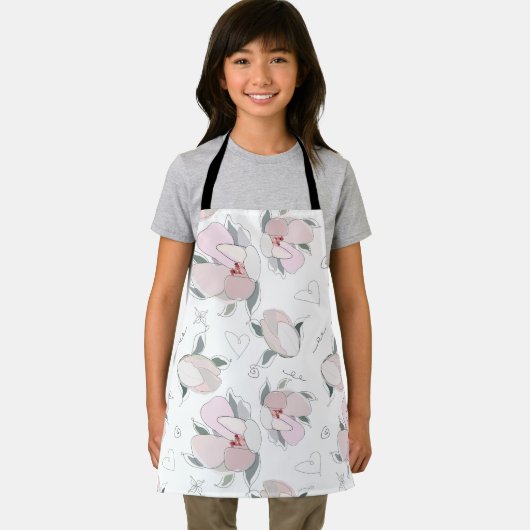 Tablier illustration de fleur de magnolia (Insitu)