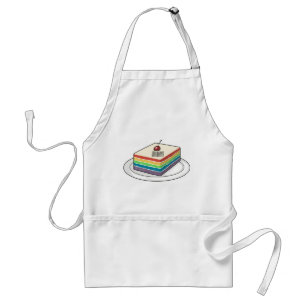 Tablier Illustration de gâteau arc-en-ciel