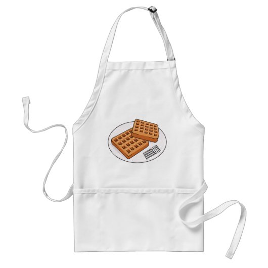 Tablier Illustration de gaufre (Devant)