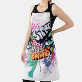 Tablier Illustration de graffiti avec lettres de graffitis (Insitu)