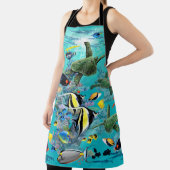 Tablier Illustration de la pêche tropicale hawaïenne de Mo (Insitu)