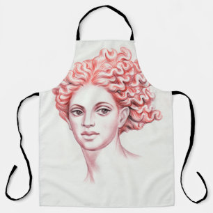 Tablier Illustration de la stock en chef de la femme Redhe