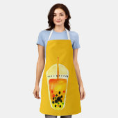 Tablier Illustration de l'art du thé Boba Bubble (Porté)