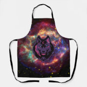 Tablier Illustration de l'art graphique, du loup mauve cos (Recto)