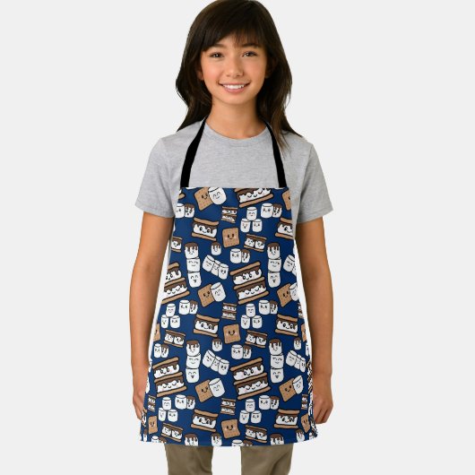 Tablier Illustration de mignonne Smores Marshmallow (Insitu)
