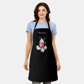Tablier Illustration de monogramme pour chocolat chaud et (Porté)