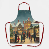 Tablier Illustration de Noël Vintage (Recto)