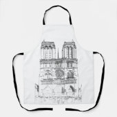 Tablier Illustration de Notre Dame de Paris (Recto)