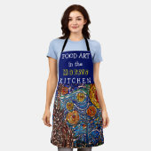 Tablier Illustration de nuit étoilée colorée (Porté)