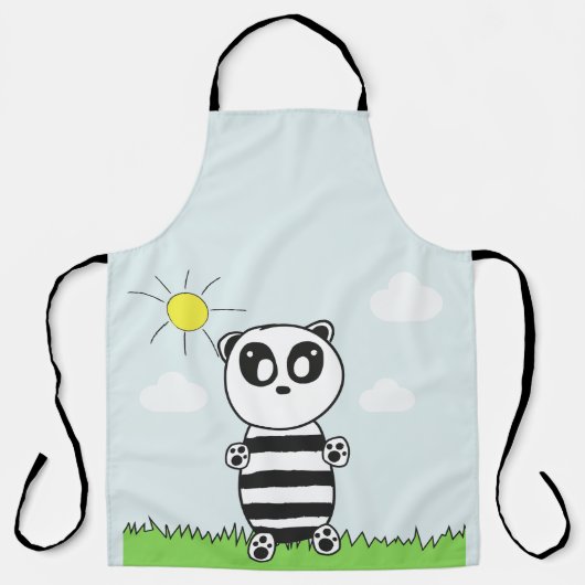 Tablier Illustration de Panda Mignon (Recto)