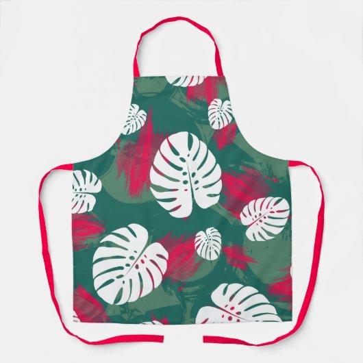Tablier Illustration de plante tropicale (Recto)