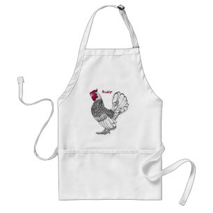 Tablier Illustration de poulet Sebright