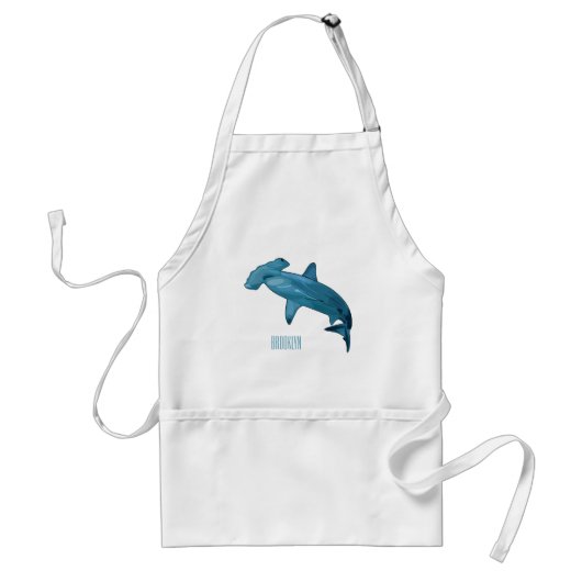 Tablier Illustration de requin marteau (Devant)