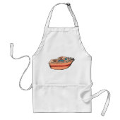 Tablier Illustration de Speedboat amusant Nautical Boat De (Devant)