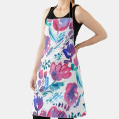 Tablier illustration de style boho floral rustique dessiné (Insitu)