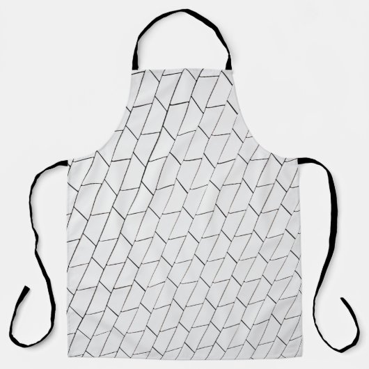 Tablier Illustration des lignes blanches et noires (Recto)