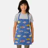 Tablier Illustration des poissons mignons (Insitu)