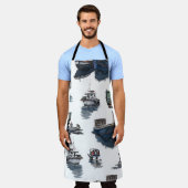 Tablier Illustration dessinée à la main. Aquarelle transpa (Porté)