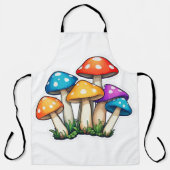 Tablier Illustration du champignon transparent (Recto)