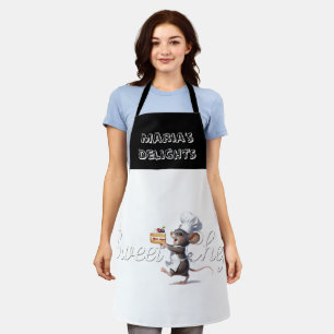 Tablier Illustration du logo de la souris "Sweet Chef"